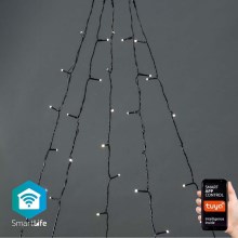Вулична різдвяна LED гірлянда-штора 200xLED/8 функцій 5x7м IP65 Wi-Fi Tuya