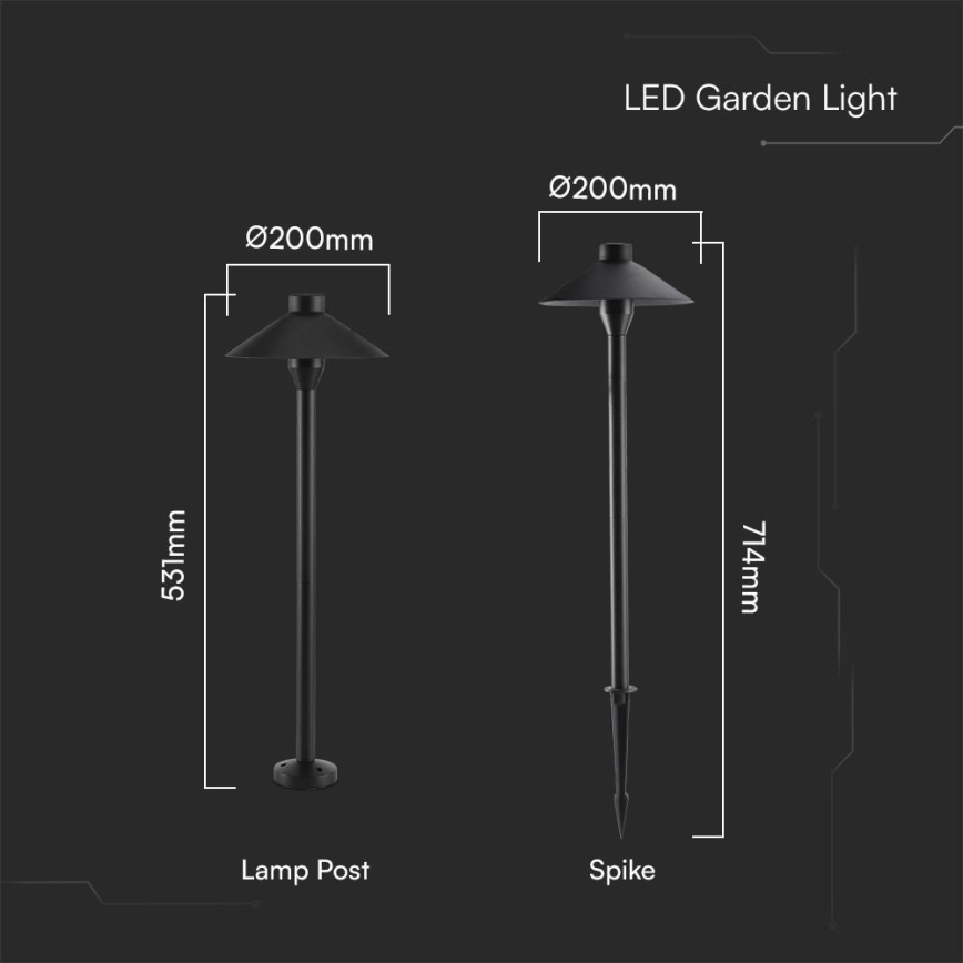 Вулична світлодіодна лампа 2в1 LED/7W/230V IP65 3000K