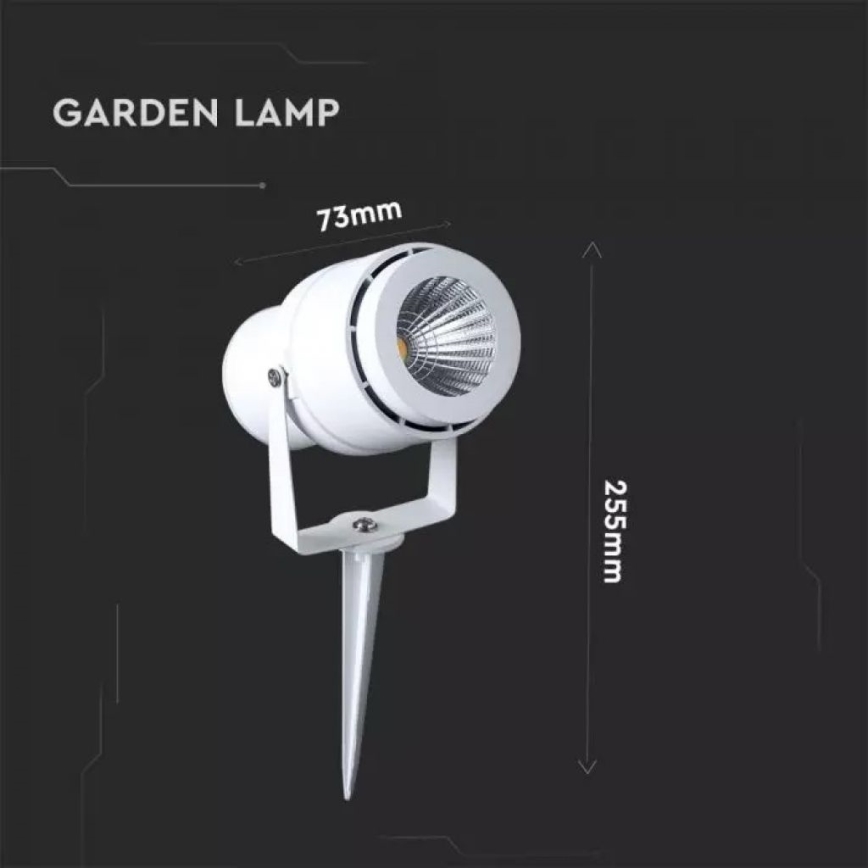 Вулична світлодіодна лампа LED/12W/100-240V IP65 білий - зелений світло