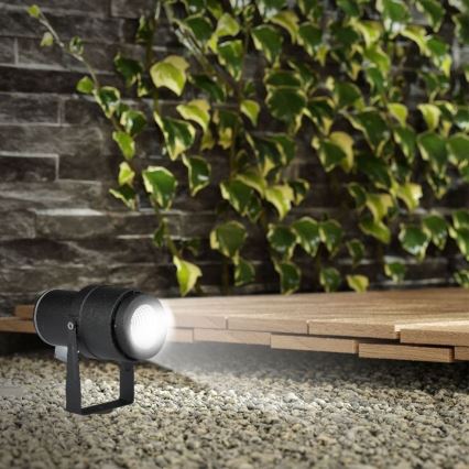 Вулична світлодіодна лампа LED/12W/100-240V IP65 чорний - зелений світло