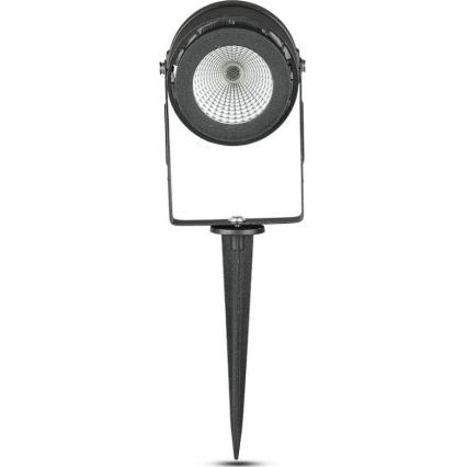 Вулична світлодіодна лампа LED/12W/100-240V IP65 чорний - зелений світло