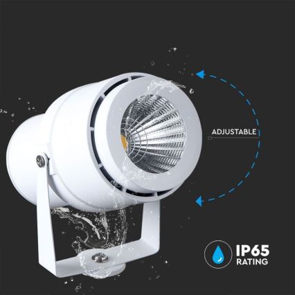 Вулична світлодіодна лампа LED/12W/110-240V IP65 3000K білий