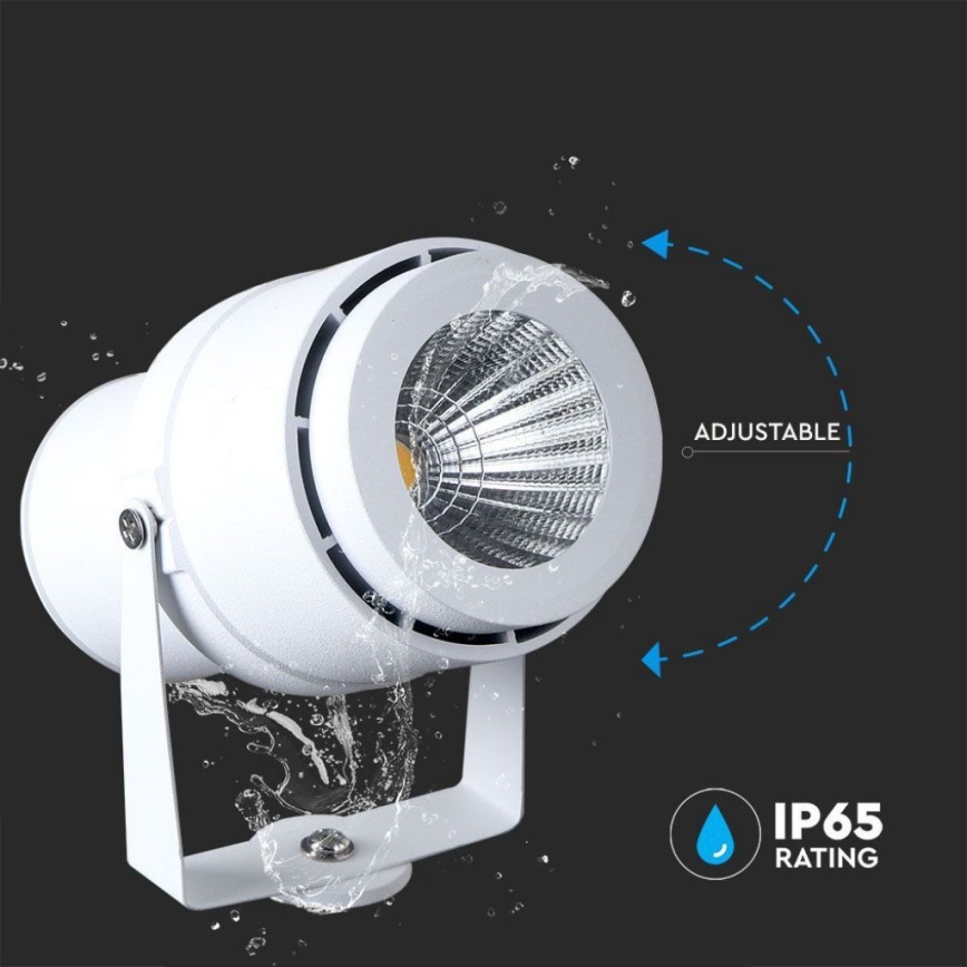 Вулична світлодіодна лампа LED/12W/110-240V IP65 3000K білий