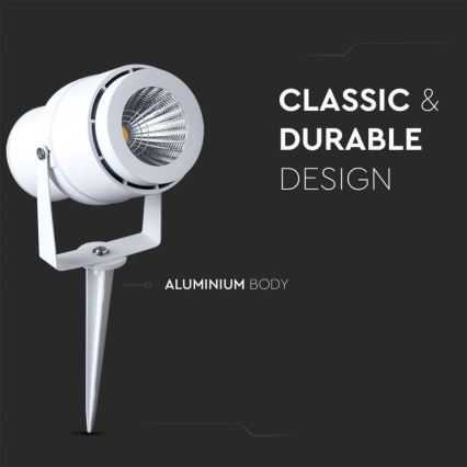 Вулична світлодіодна лампа LED/12W/110-240V IP65 3000K білий