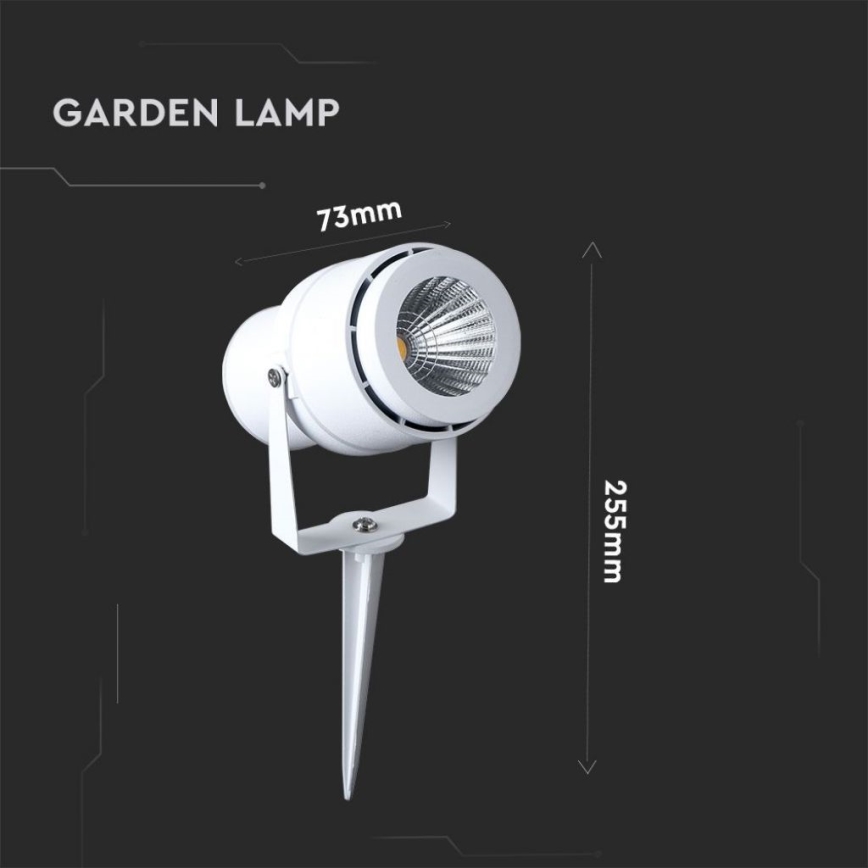 Вулична світлодіодна лампа LED/12W/110-240V IP65 3000K білий