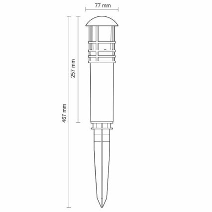Вулична світлодіодна лампа LED/3W/230V 2800K IP65