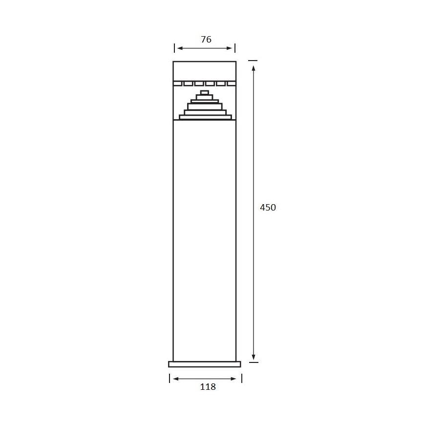 Вулична світлодіодна лампа SALIX 1xLED/6W/230V IP44