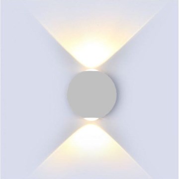 Вуличне світлодіодне настінне світло LED/6W/230V 3000K IP65 сірий