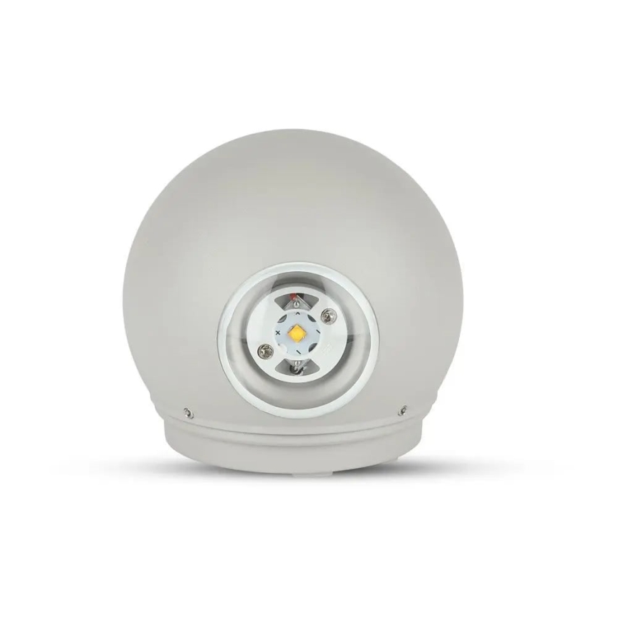 Вуличне світлодіодне настінне світло LED/6W/230V 3000K IP65 сірий
