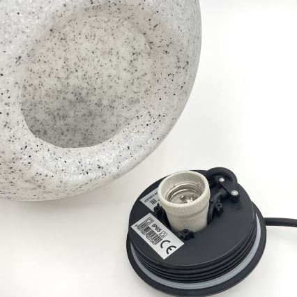 Вуличний декоративний світильник LUMISTONE, 1xE27/15W/230V, IP65, діаметр 28 см