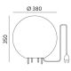 Вуличний декоративний світильник GARDEN BALL 1xE27/40W/230V IP65 діаметр 38 см