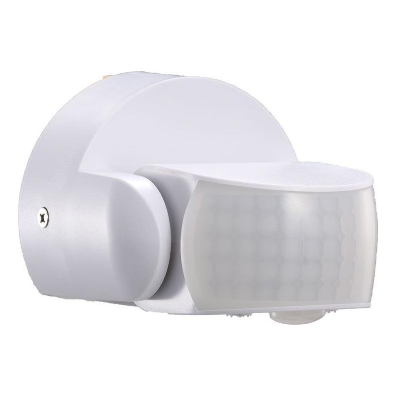 Вуличний інфрачервоний датчик руху 180/360° 600W/230V IP65 білий