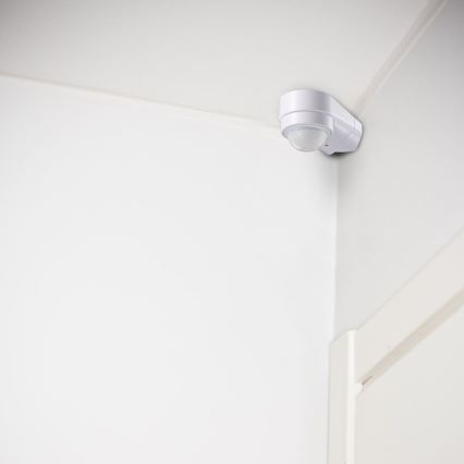 Вуличний інфрачервоний датчик руху 240° 600W/230V IP65 білий