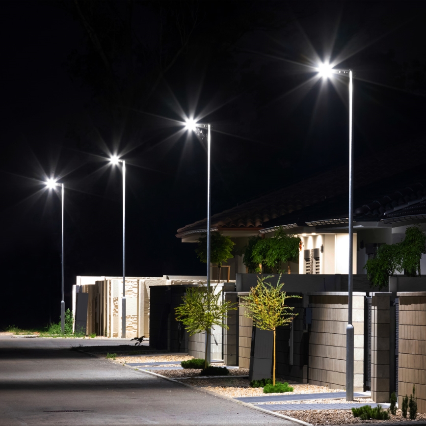 Вуличний LED ліхтар на сонячній батареї VIA 200W/20000 mAh 3,2V 6000K IP54 + пульт дистанційного керування