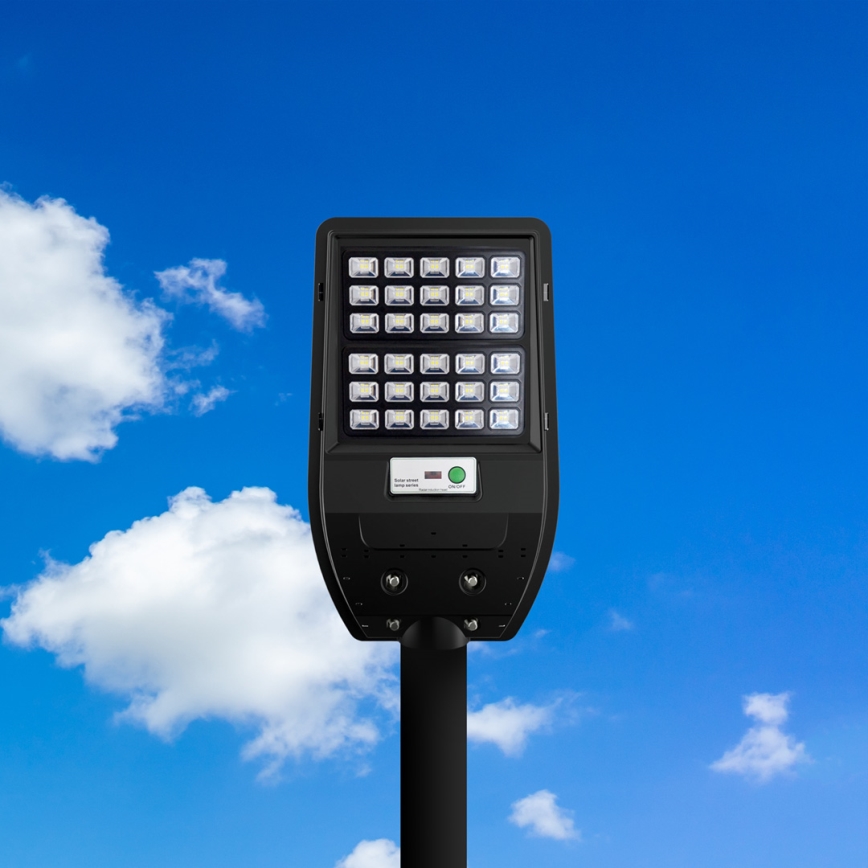Вуличний LED ліхтар на сонячній батареї VIA 50W/5000 mAh 3,2V 6000K IP65 + дистанційне керування