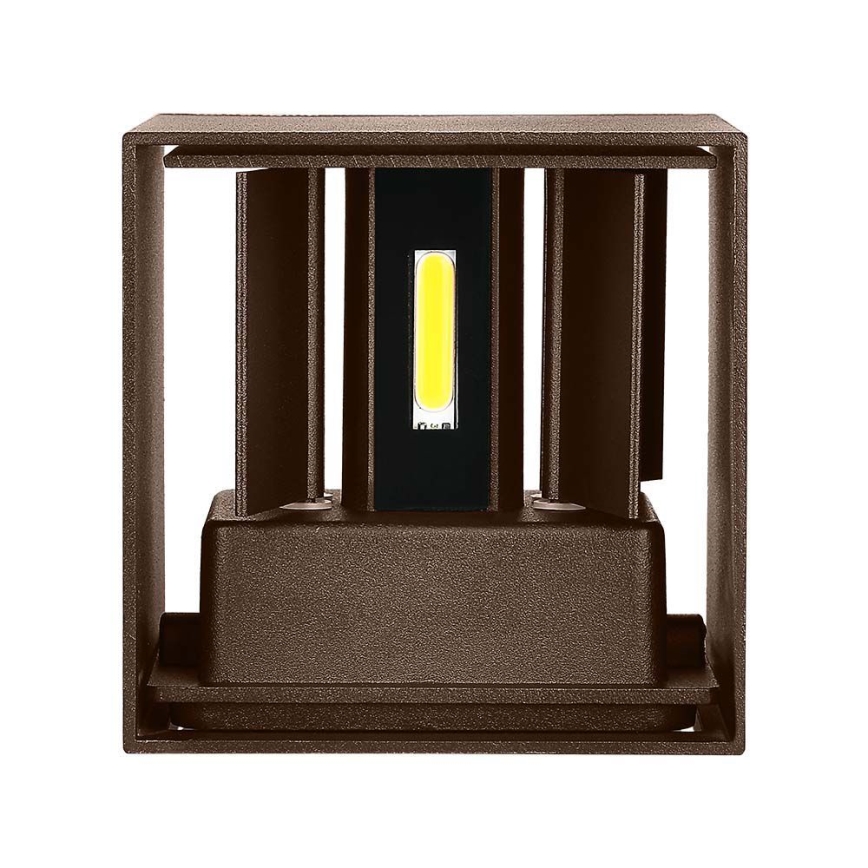 Вуличний настінний LED світильник LED/11W/230V 3000K IP65 коричневий