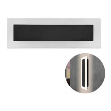 Вуличний настінний LED світильник LED/19W/230V IP54 чорний