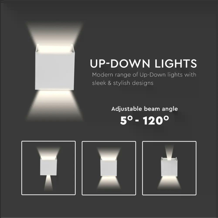 Вуличний настінний LED світильник LED/5W/230V 3000K IP65 білий