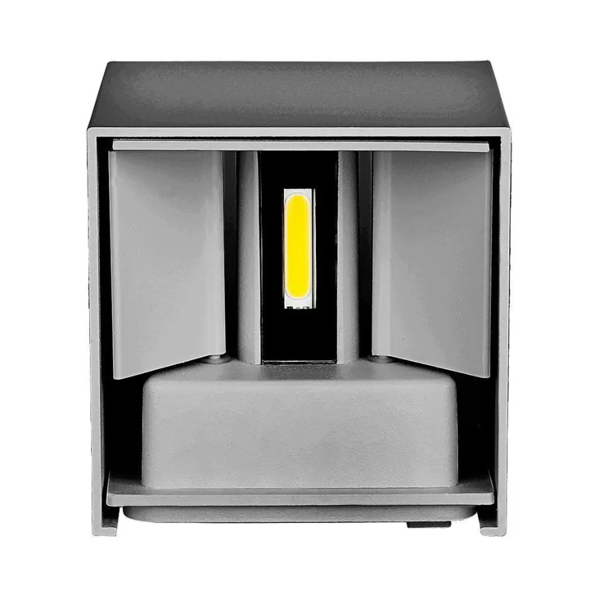 Вуличний настінний LED світильник LED/5W/230V 3000K IP65 сірий