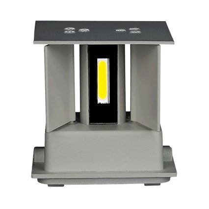 Вуличний настінний LED світильник LED/5W/230V 3000K IP65 сірий