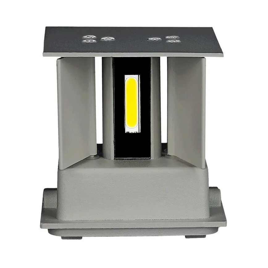Вуличний настінний LED світильник LED/5W/230V 3000K IP65 сірий
