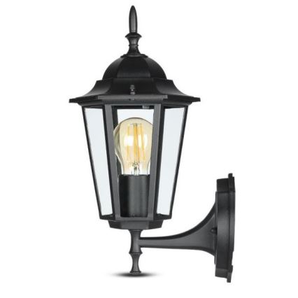 Вуличний настінний світильник 1xE27/40W/230V IP44 чорний