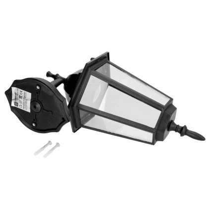 Вуличний настінний світильник 1xE27/60W/230V IP44 чорний