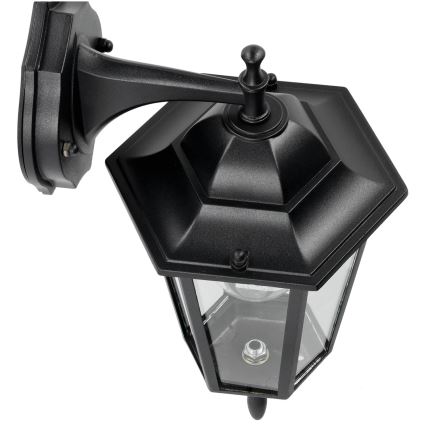 Вуличний настінний світильник 1xE27/60W/230V IP44 чорний