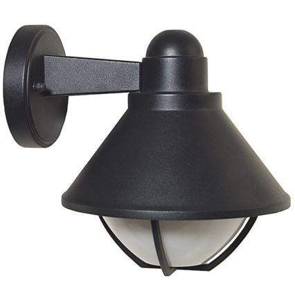 Вуличний настінний світильник EDINA 1xE27/60W/230V IP44 чорний