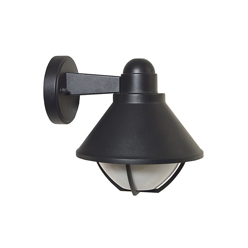 Вуличний настінний світильник EDINA 1xE27/60W/230V IP44 чорний