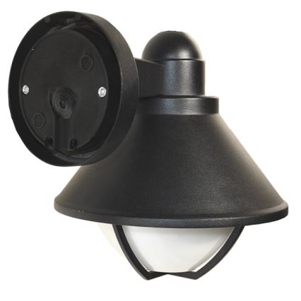 Вуличний настінний світильник EDINA 1xE27/60W/230V IP44 чорний