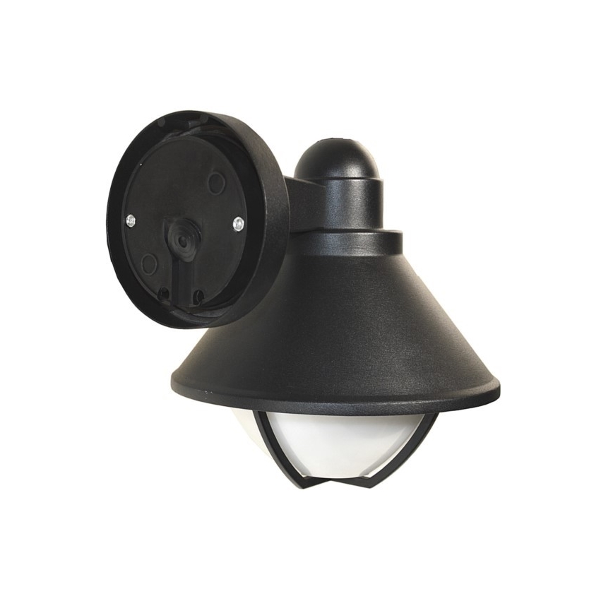Вуличний настінний світильник EDINA 1xE27/60W/230V IP44 чорний