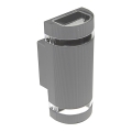 Вуличний настінний світильник KORTEK 2xGU10/30W/230V IP44 сірий