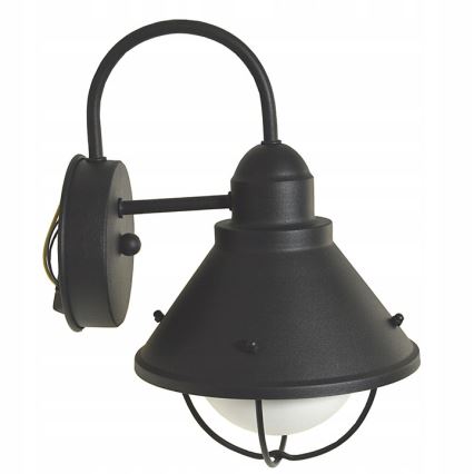 Вуличний настінний світильник LAVINA 1xE27/60W/230V IP44 чорний