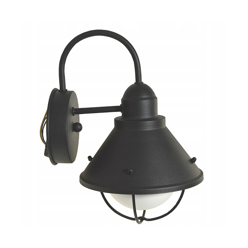 Вуличний настінний світильник LAVINA 1xE27/60W/230V IP44 чорний