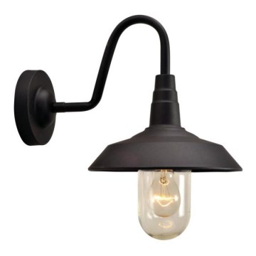 Вуличний настінний світильник NILDA 1xE27/60W/230V IP44 чорний