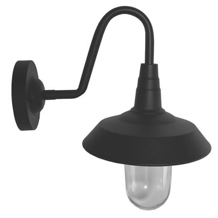 Вуличний настінний світильник NILDA 1xE27/60W/230V IP44 чорний