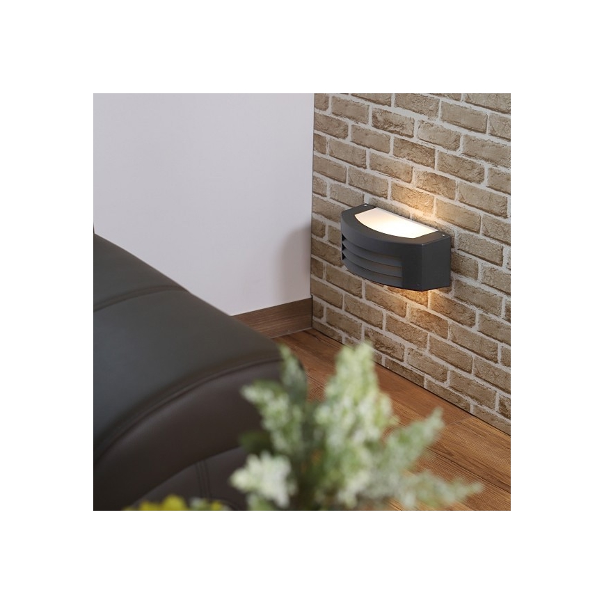 Вуличний настінний світильник OLIANA 1xE27/60W/230V IP54 антрацит