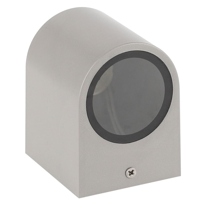 Вуличний настінний світильник PARETE 1xGU10/6W/230V IP54 сірий