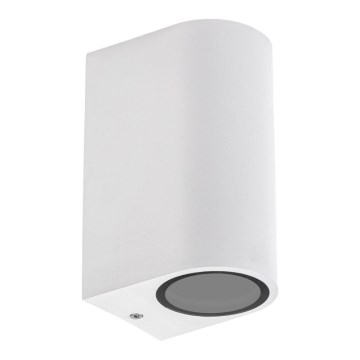 Вуличний настінний світильник PARETE 2xGU10/6W/230V IP54 білий