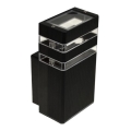 Вуличний настінний світильник SANTA 1xGU10/30W/230V IP54 чорний
