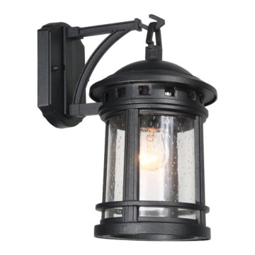 Вуличний настінний світильник ULAN 1xE27/60W/230V IP44 чорний