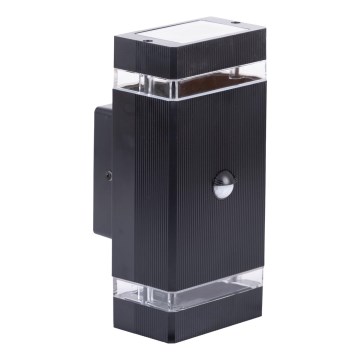 Вуличний настінний світильник з датчиком NIZZA 2xGU10/35W/230V IP65