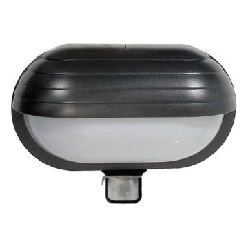 Вуличний настінний світильник з датчиком T261 1xE27/60W/230V IP44