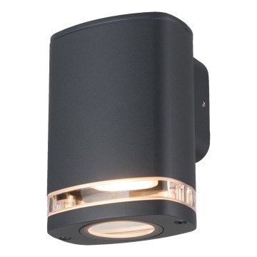 Вуличний настінний світильник ZEVI 1xGU10/10W/230V IP54 антрацит
