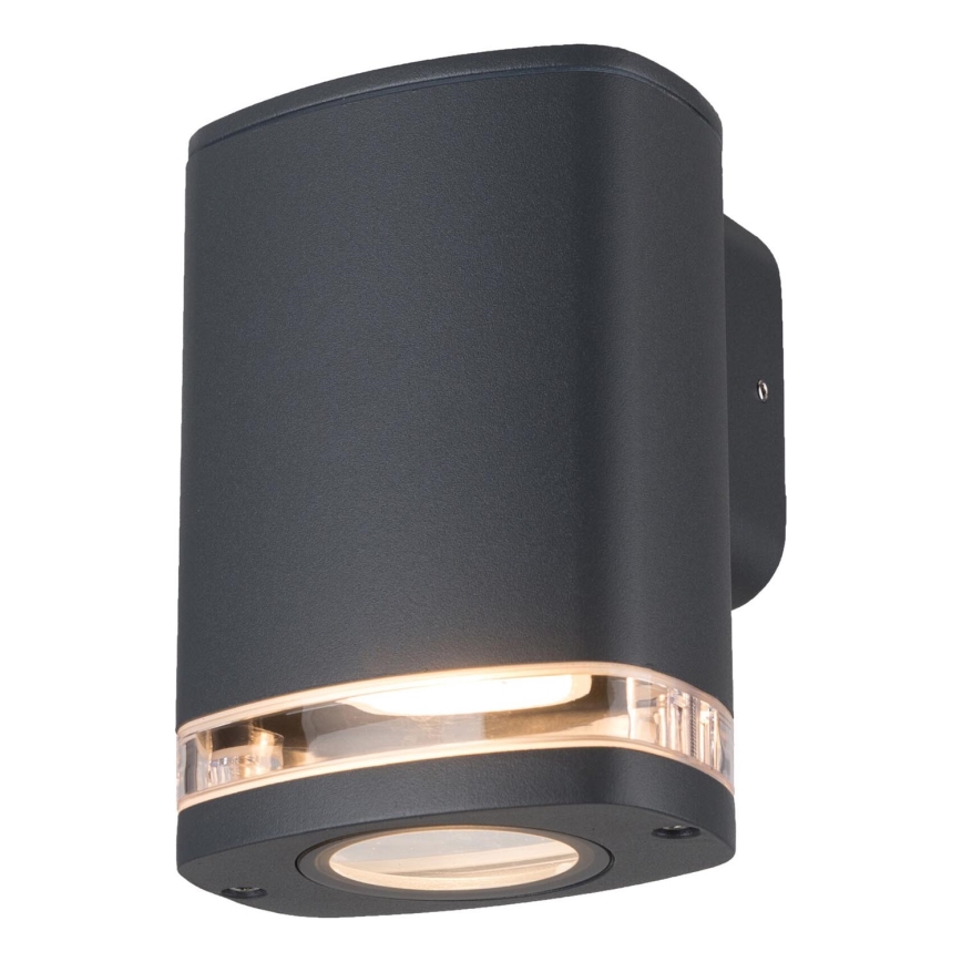 Вуличний настінний світильник ZEVI 1xGU10/10W/230V IP54 антрацит