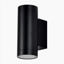 Вуличний настінний світильник 2xGU10/40W/230V IP54 чорний