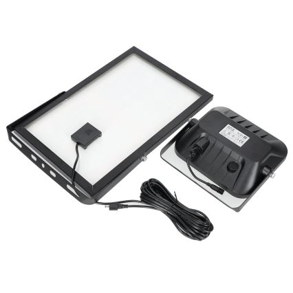 Вуличний прожектор на сонячній батареї з датчиком LED/30W/6,4V 4000K IP65 + дистанційне керування