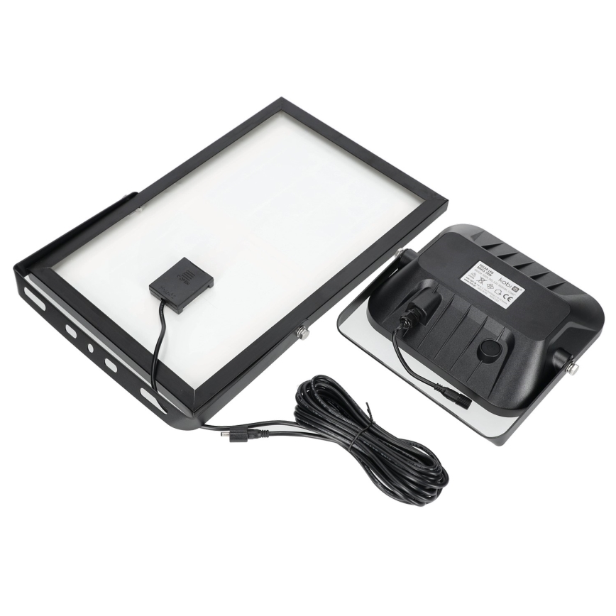 Вуличний прожектор на сонячній батареї з датчиком LED/30W/6,4V 4000K IP65 + дистанційне керування