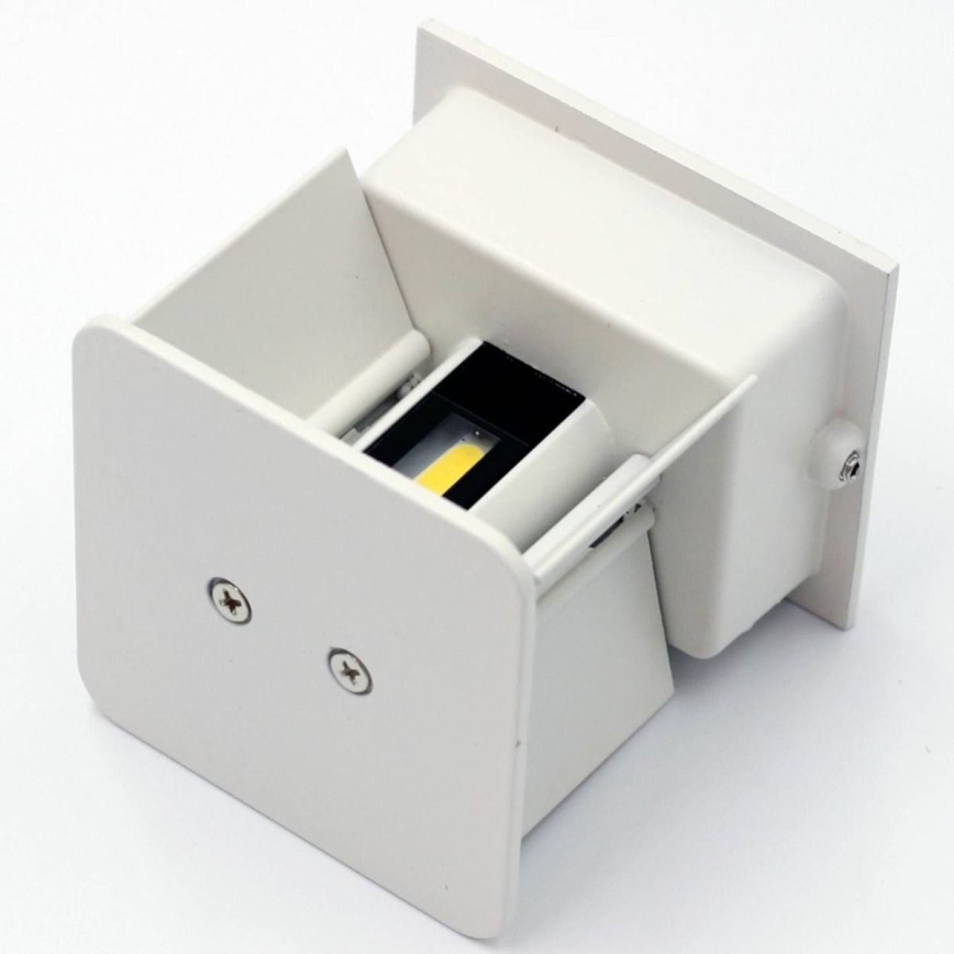 Вуличний світлодіодний настінний світильник 2xLED/3W/230V IP54 білий